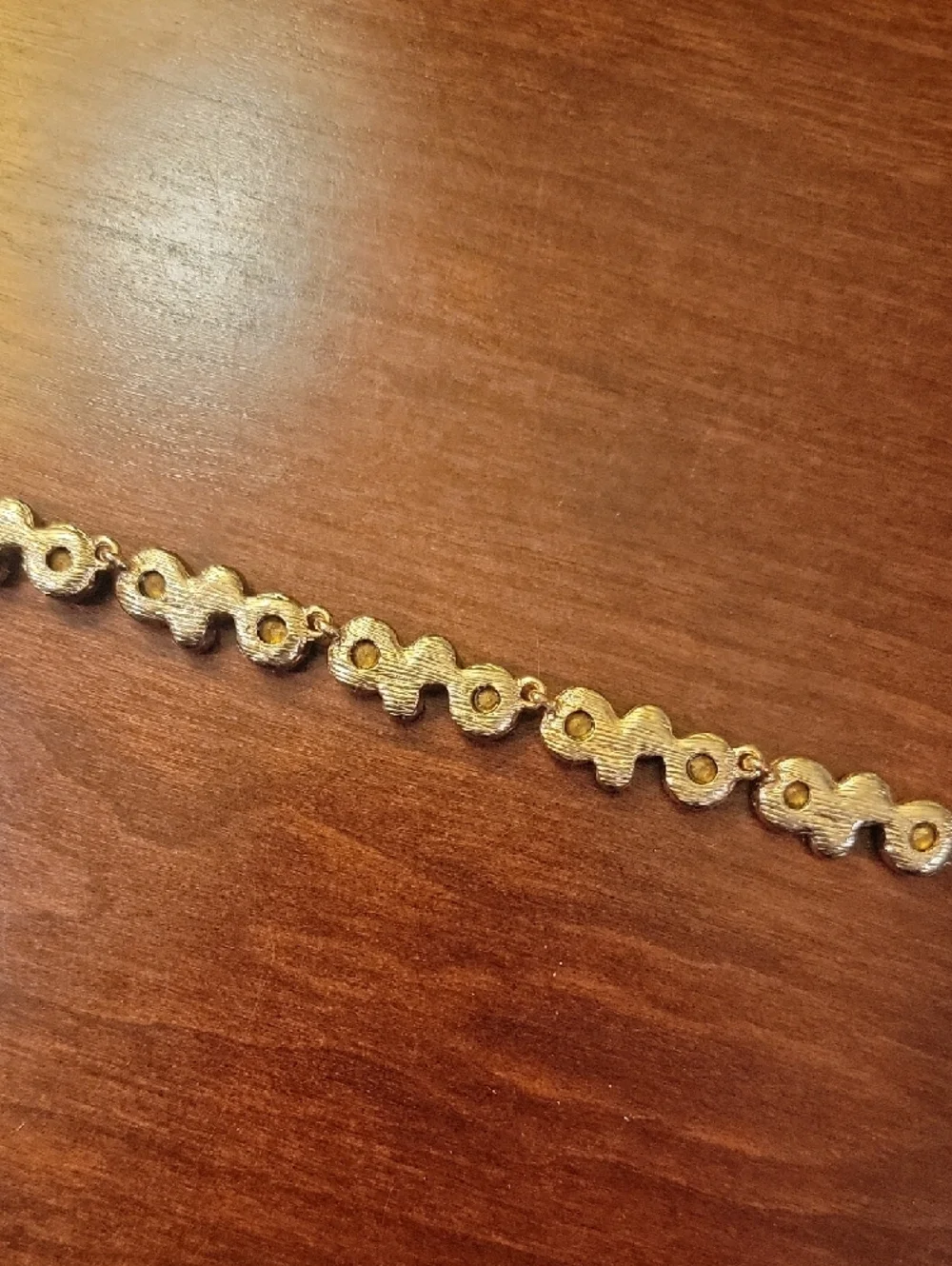 Banana Republic Gold Crystal Station Necklace - Picture 5 of 5
